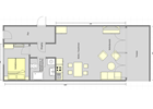 Grundriss der Ferienwohnung in Trier - Übernachten Sie in unseren gemütlichen Apartments & Studios mitten in Trier